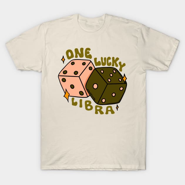 One Lucky Libra T-Shirt by Doodle by Meg